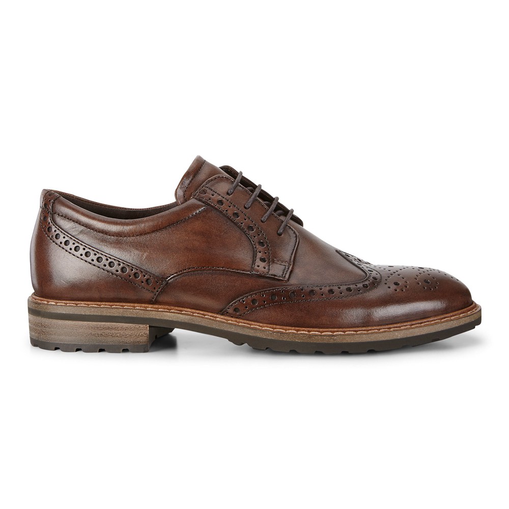 Zapatos De Vestir Hombre - ECCO Vitrus I Wing Tip Tie - Marrom - XPU638472